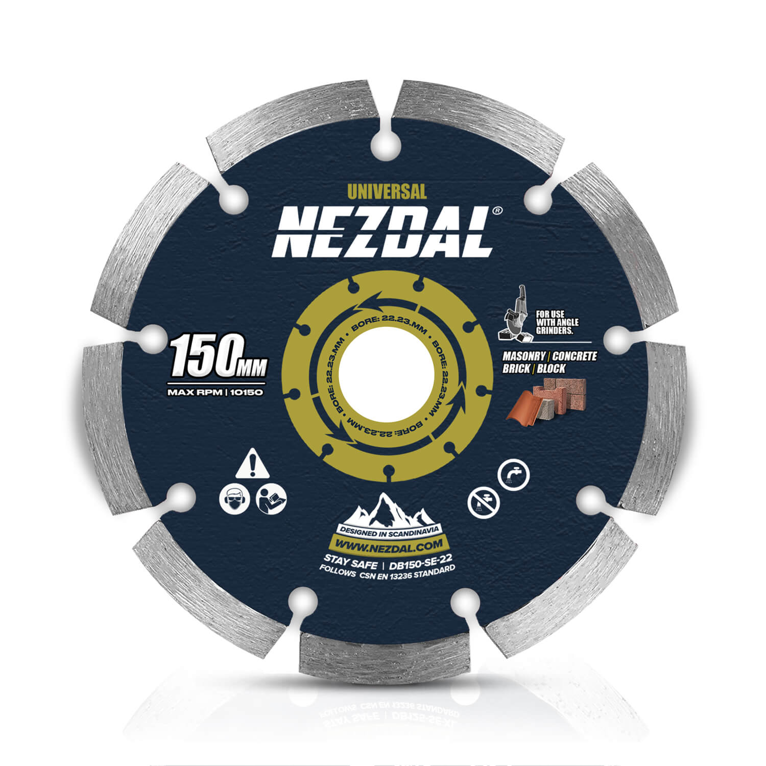 150mm | Beton, Dachziegel, Pflastersteine | Universal | Winkelschleiferscheibe