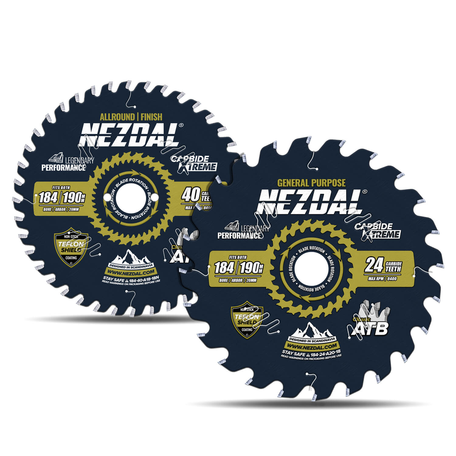 184/190mm Duo | 24, 40T | Universell, Feine Schnittqualität | 20/16/15,87mm Aufnahmebohrung