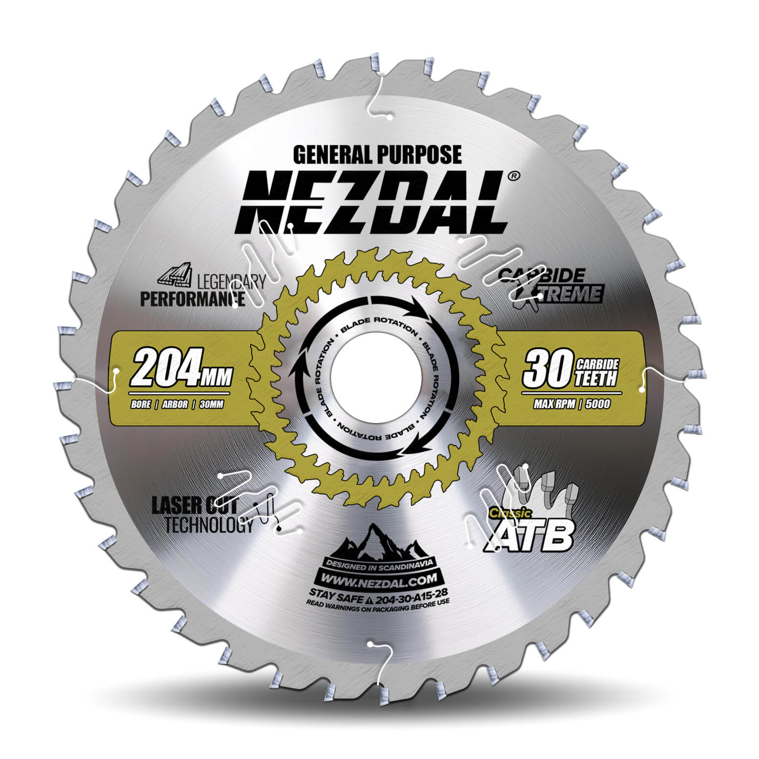 204mm | 30T | Universell | Holz | Tischkreissäge | Bestseller für Ernex 805