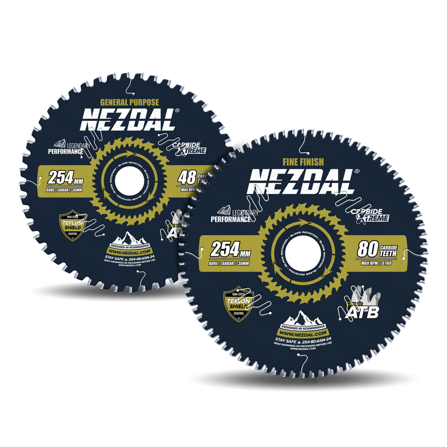 254mm Duo | 48, 80T | Universell, Superfeine Schnittqualität | Kappsäge