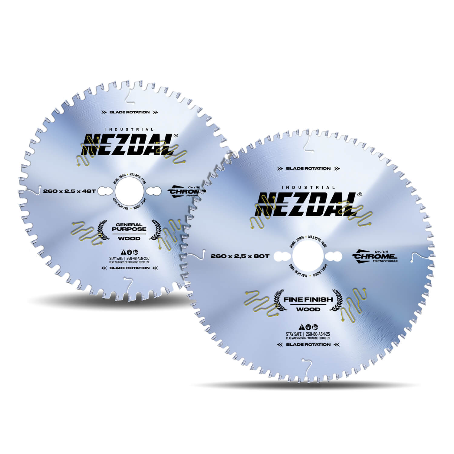 260mm Duo | 48, 80T | Universell, Superfeine Schnittqualität | Kappsäge