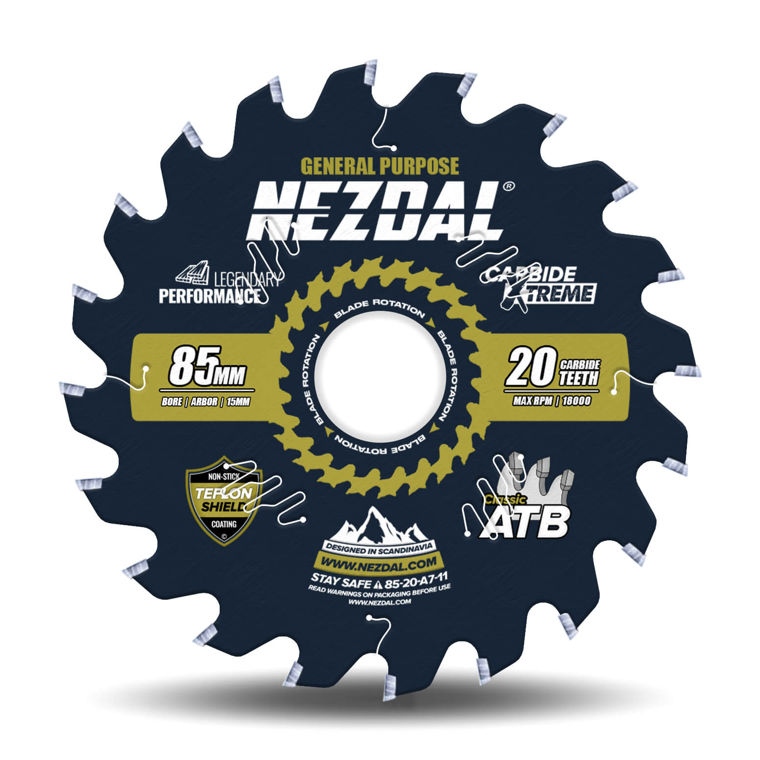 85mm | 20T | Universell | Holz
