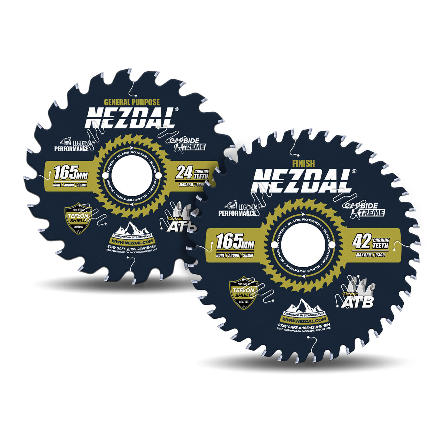 165mm Duo | 24, 42 | Universell, Feine Schnittqualität | 30mm Aufnahmebohrung