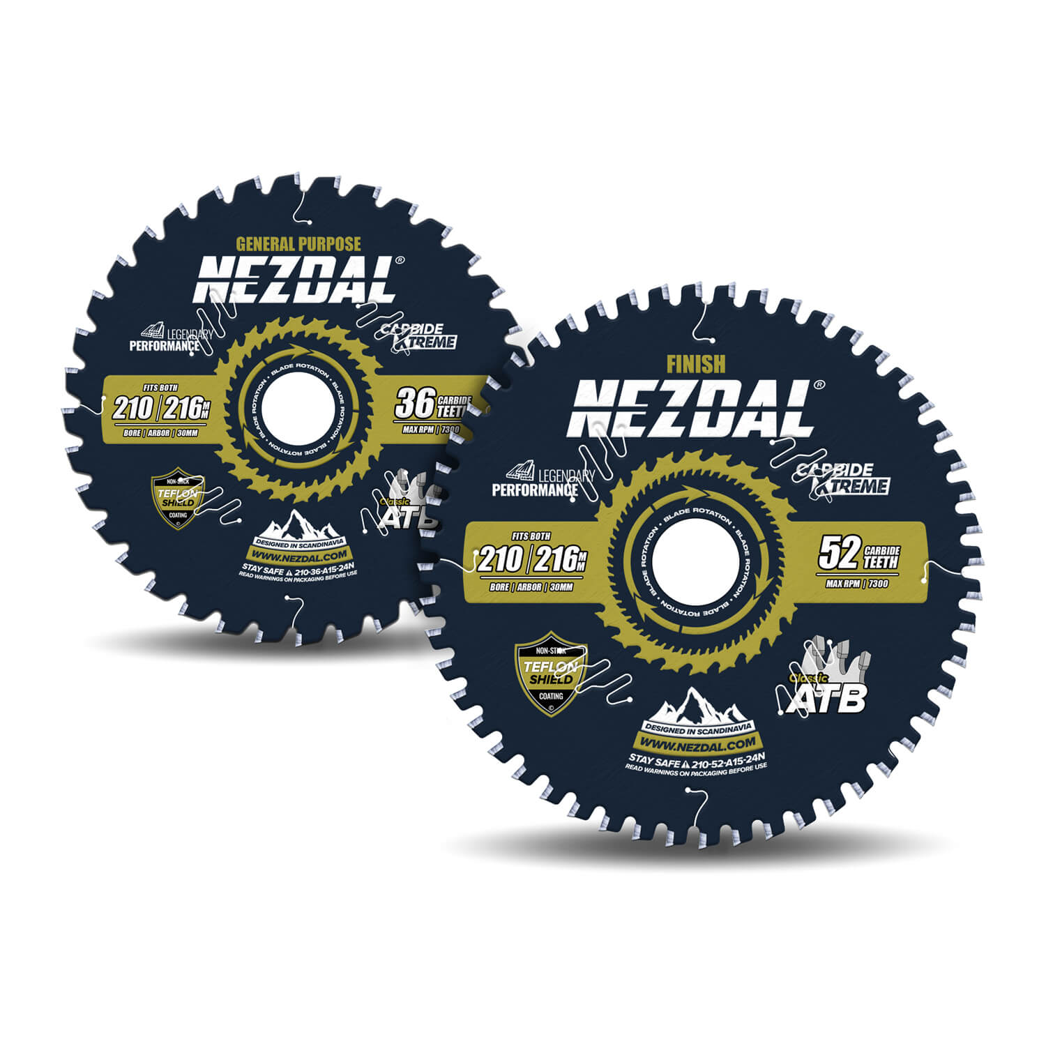 210mm Duo | 36, 52T | Universell, Feine Schnittqualität | 2,4mm Schnittbreite | Tisch- und Handkreissäge