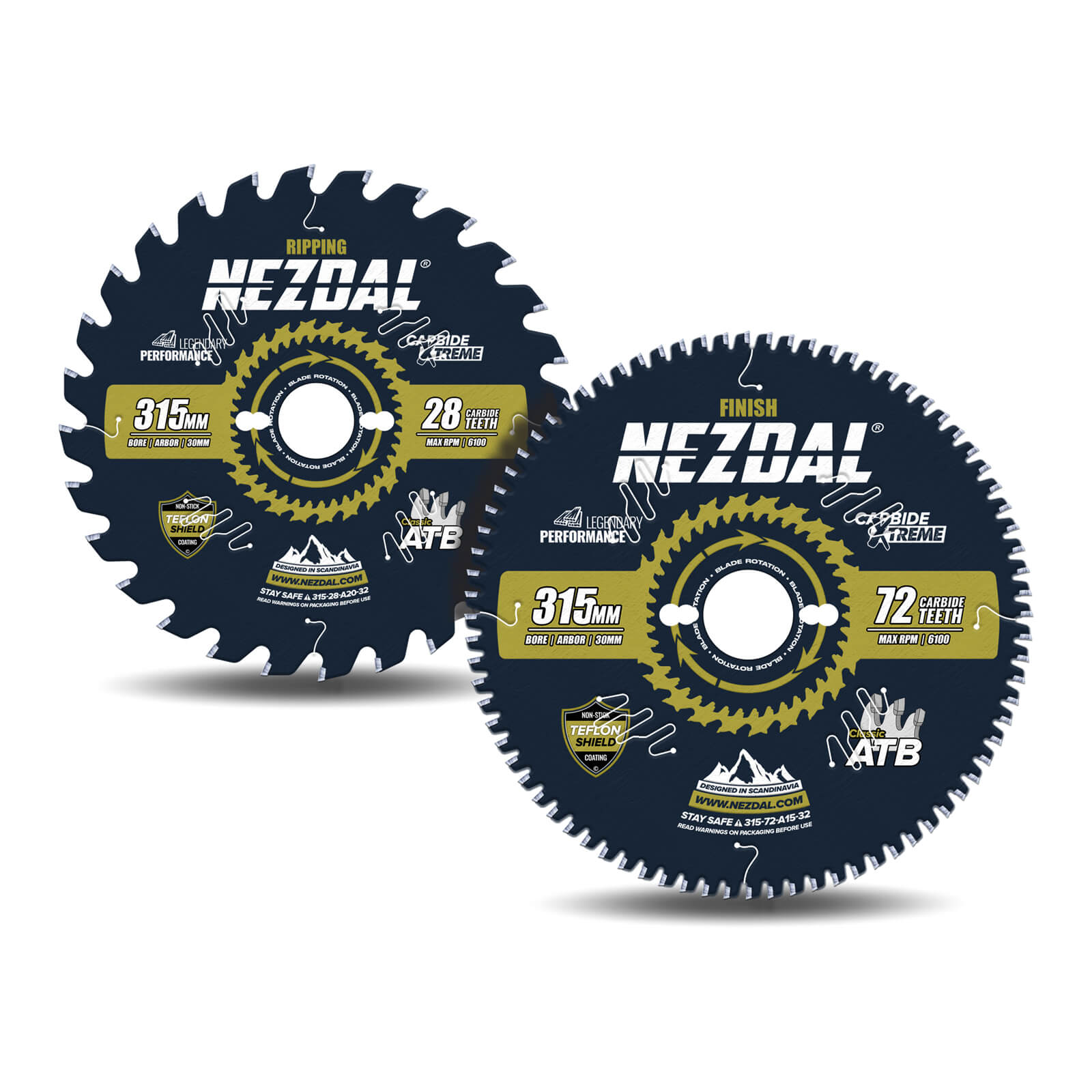 315mm Duo | 28, 72T | Längsschnitt, Feine Schnittqualität | Tischkreissäge