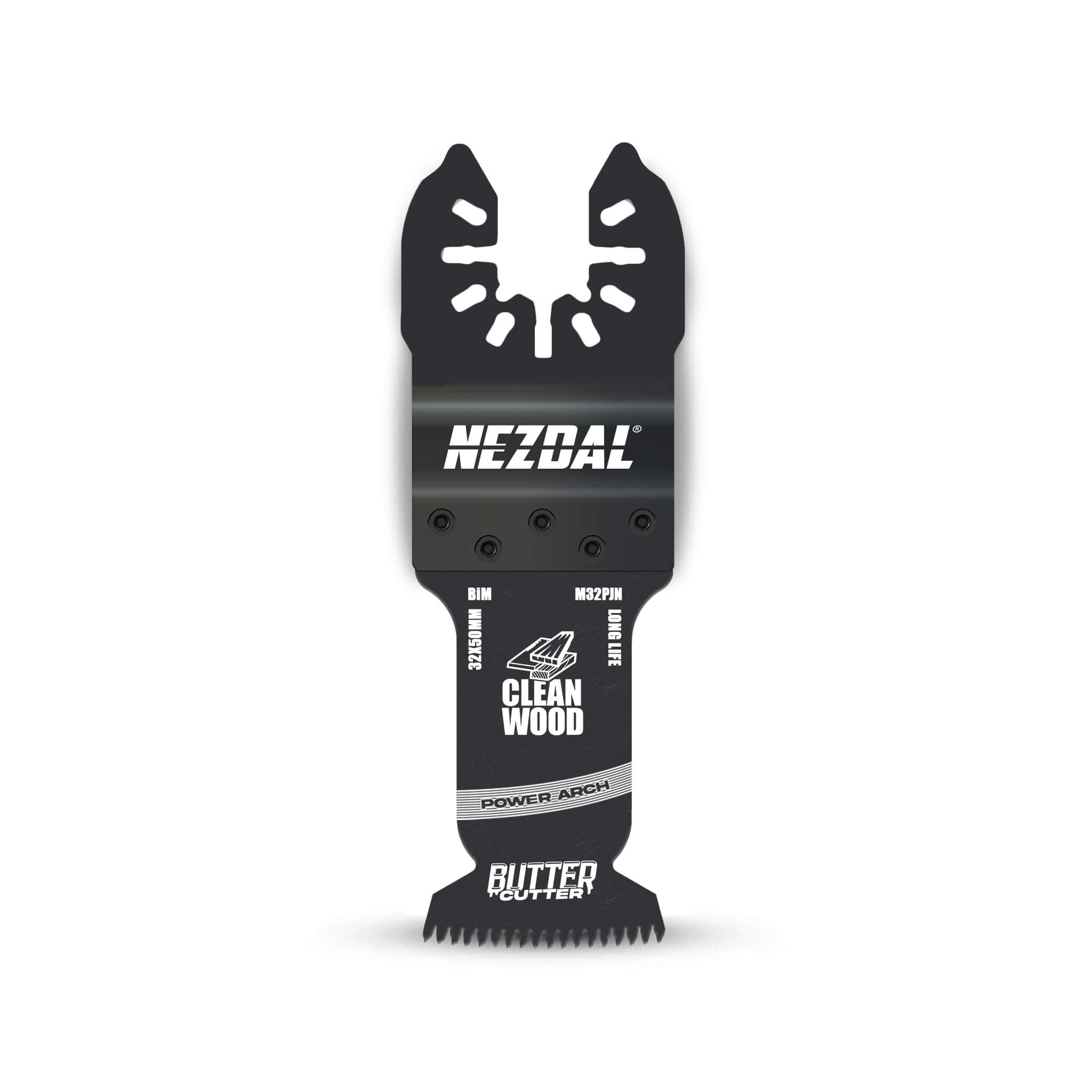 Holz | 32x50mm | Blitzschnell, Saubere Schnitte | 32x50mm | Power Arch | Multitool-Sägeblatt