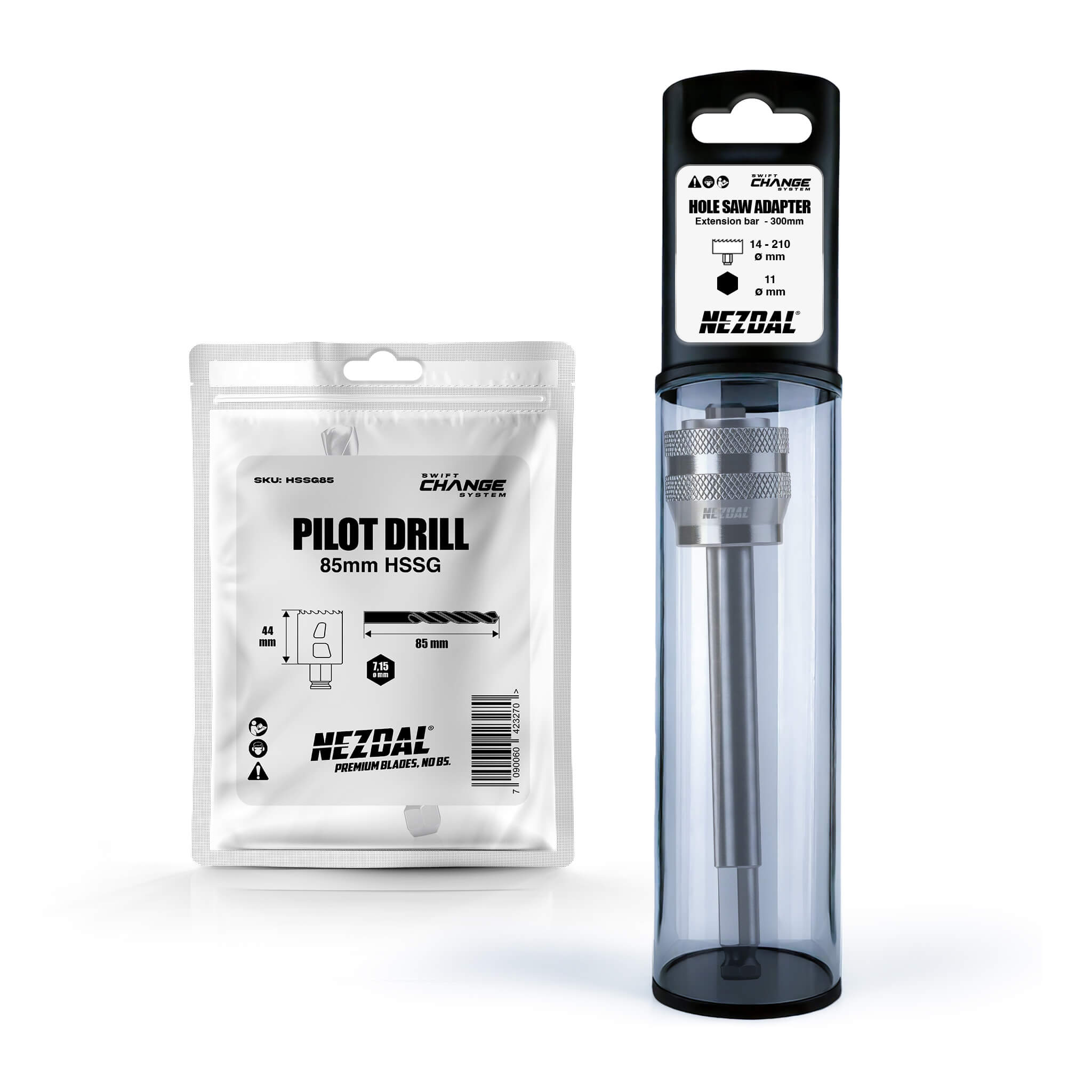Adapter-Set | 300mm Länge | Empfohlen für Grizzly BiM® Lochsägen