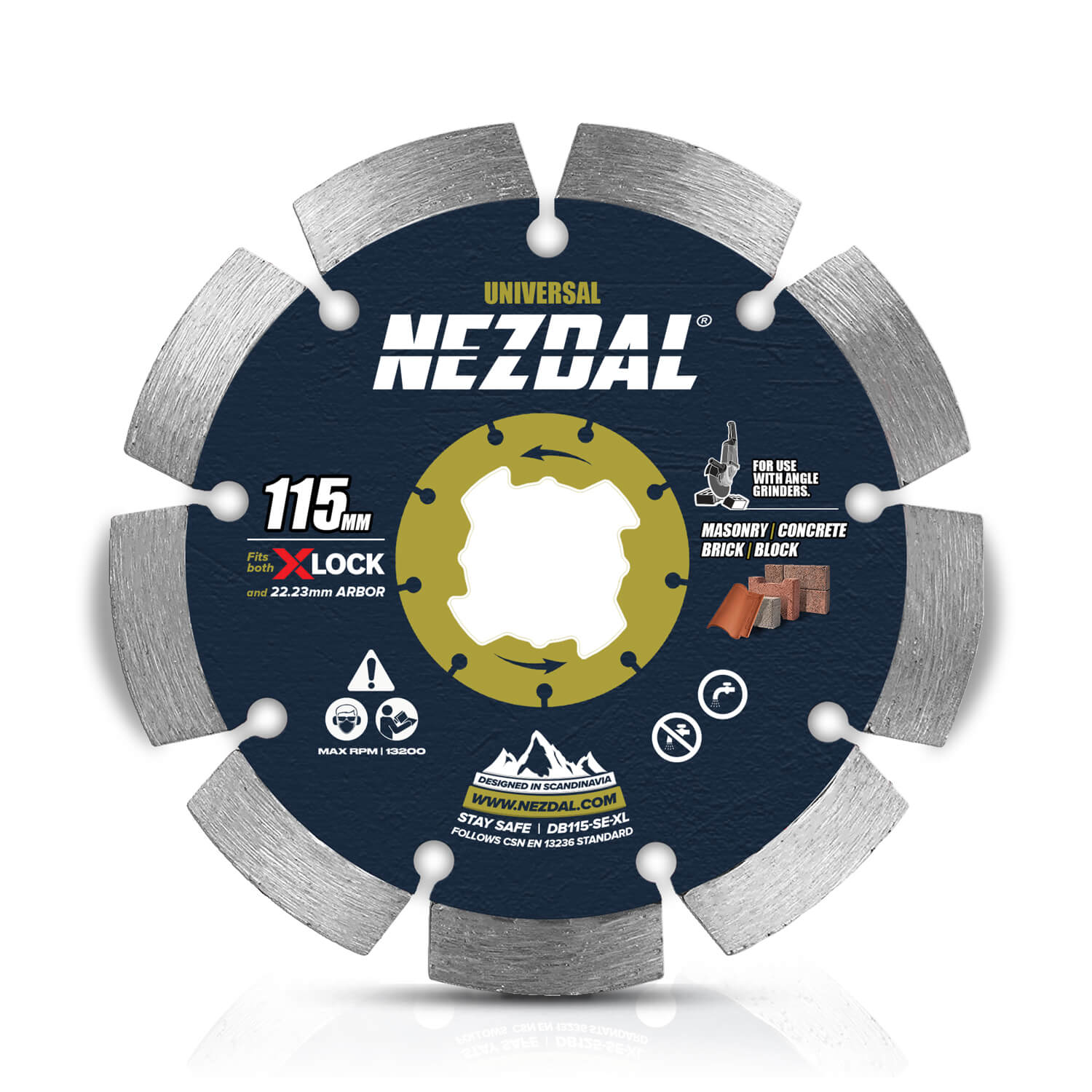 115mm | Beton, Dachziegel, Pflastersteine | Universal | Winkelschleiferscheibe