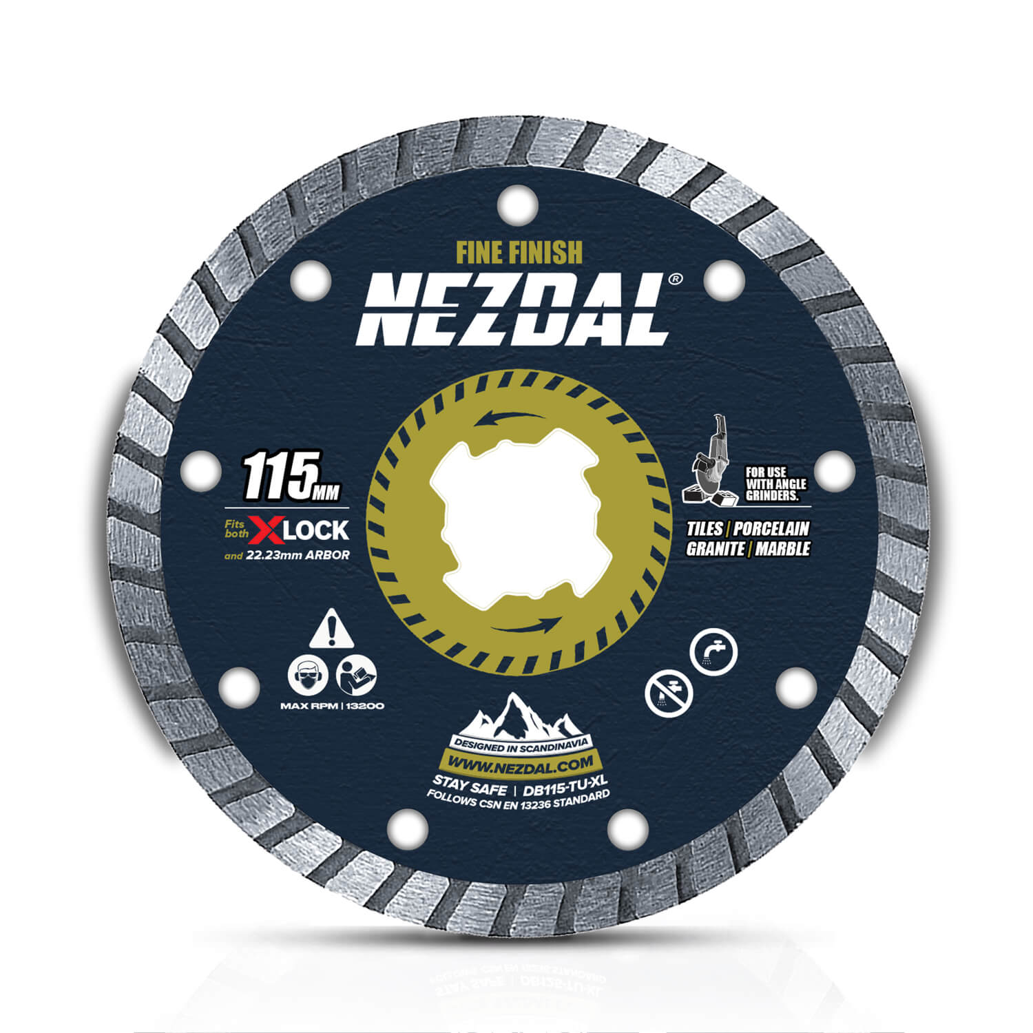 115mm | Fliesen, Marmor, Granit | Superfeine Schnittqualität | Winkelschleiferscheibe