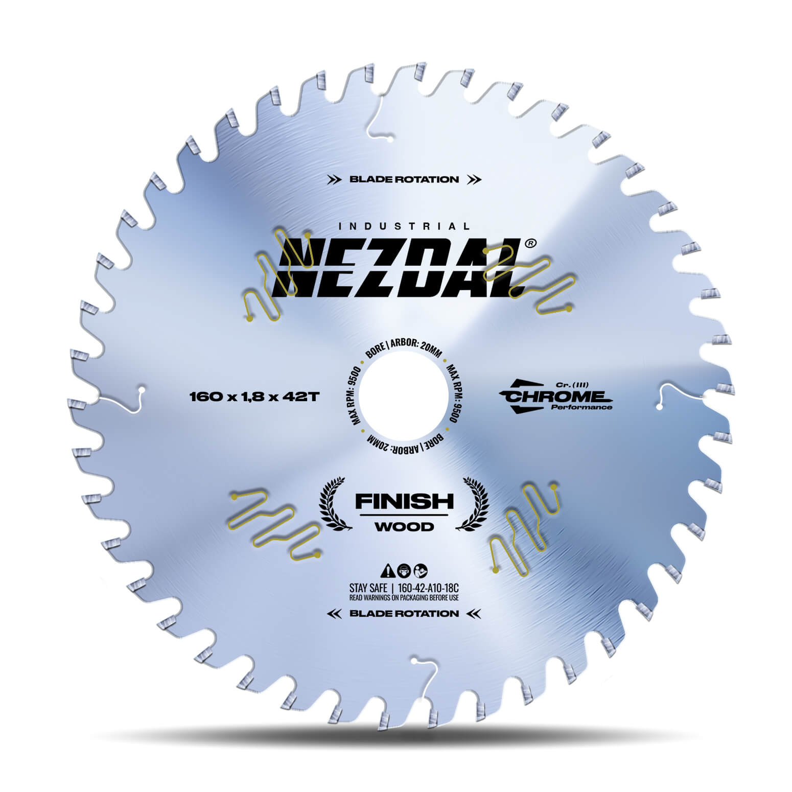 160mm | 42T | Finish | Wood | 1,8mm Kerf | Industrial Quality