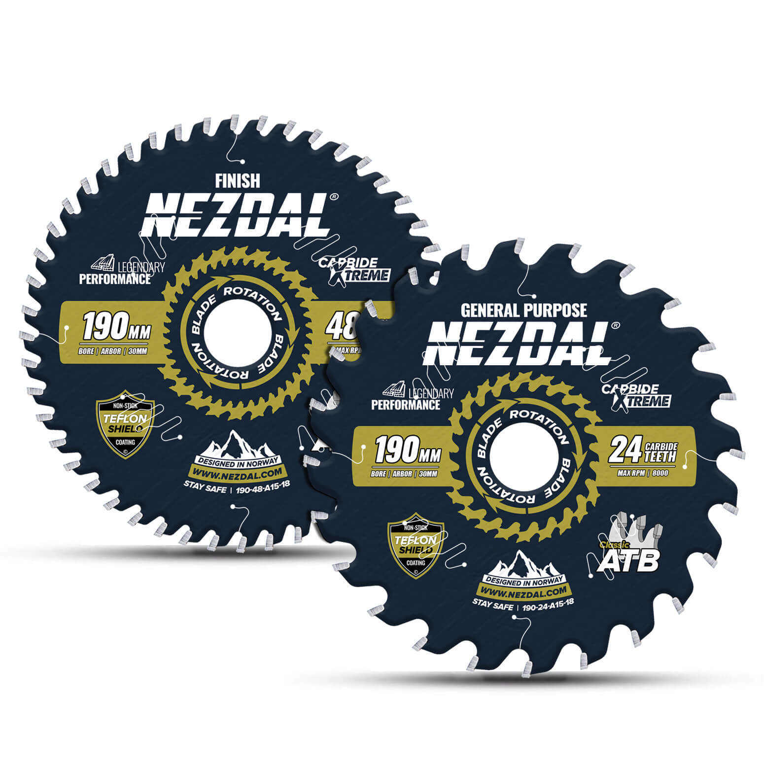 190mm Duo | 24, 48T | Universell, Feine Schnittqualität | 30mm Aufnahmebohrung