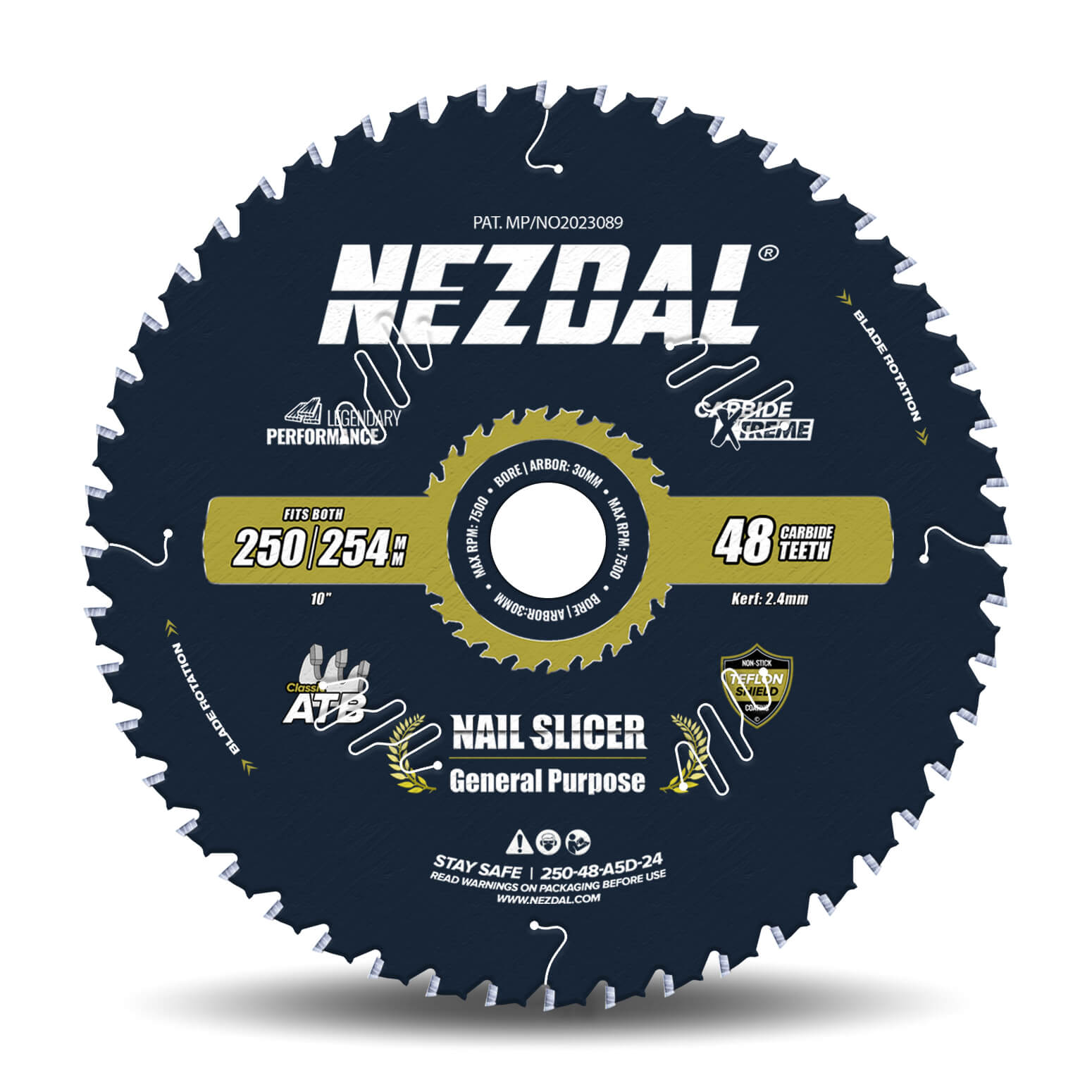 250/254mm | 48T | Holz & Nägel | Universell | Nail-Slicer® | 15X Lebensdauer