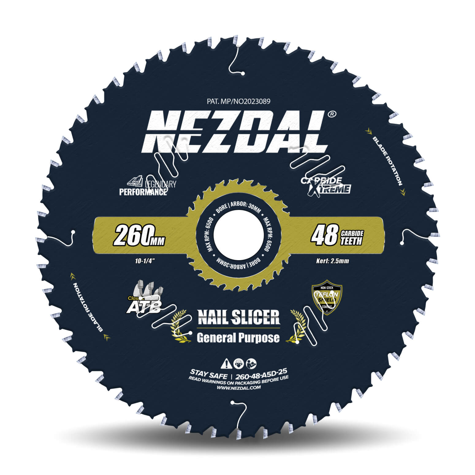 260mm | 48T | Holz & Nägel | Universell | Nail-Slicer® | 15X Lebensdauer