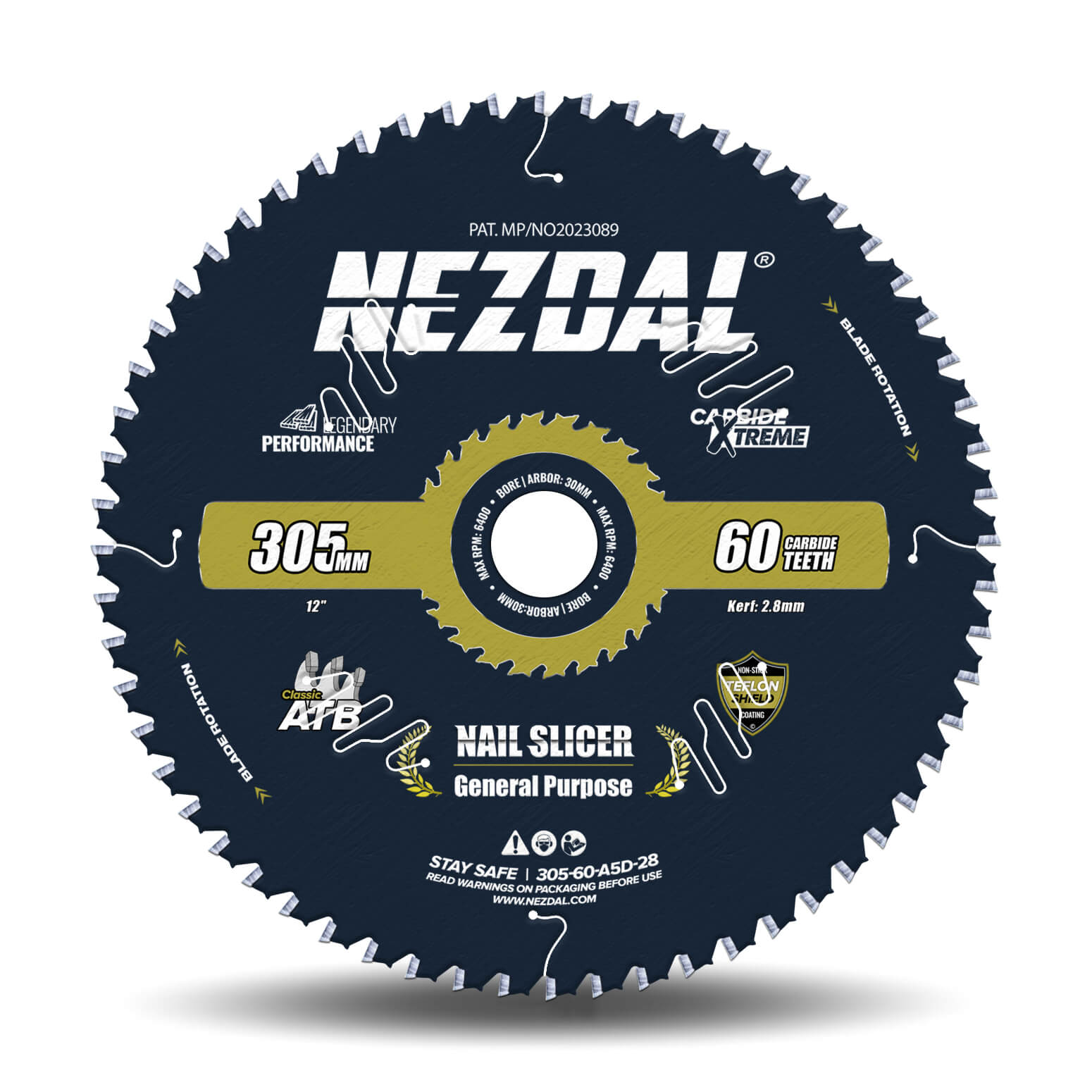 305mm | 60T | Holz & Nägel | Universell | Nail-Slicer® | 15X Lebensdauer