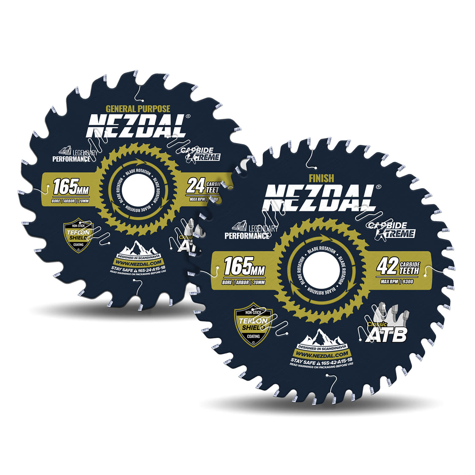 165mm Duo | 24, 42T | General Purpose, Finish | 1,8mm Kerf | Bestseller