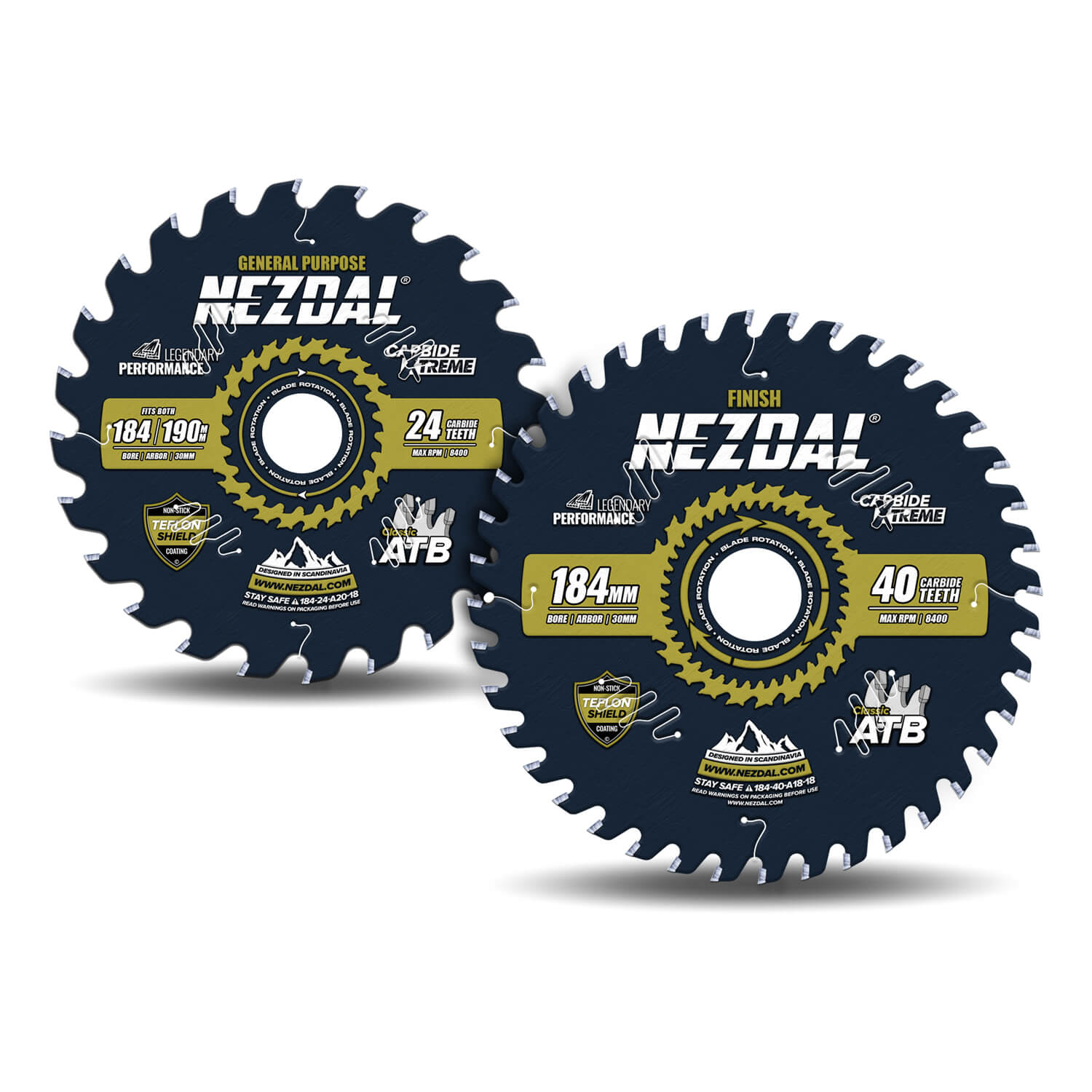 184mm Duo | 24, 40 | Universell, Feine Schnittqualität | 30mm Aufnahmebohrung