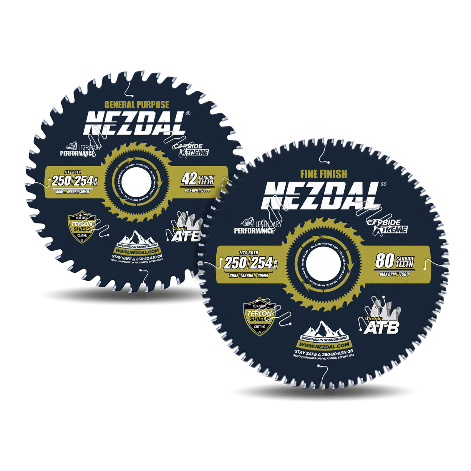 250/254mm Duo | 42, 80T | Universell, Superfeine Schnittqualität | Kappsäge
