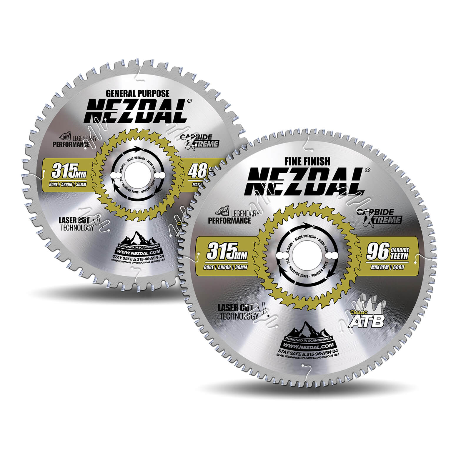 315mm Duo | 48, 96T | Universell, Superfeine Schnittqualität | Kappsäge