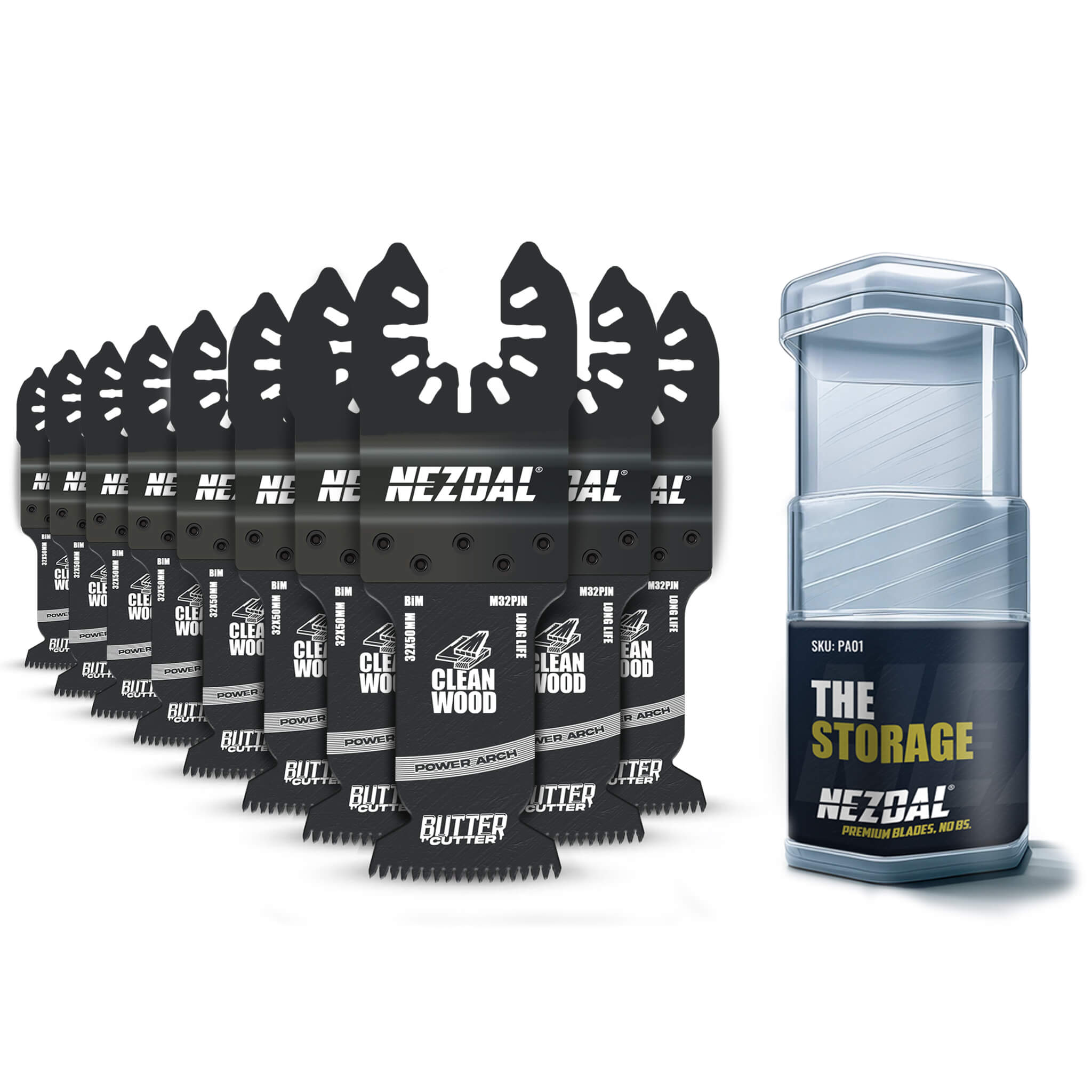 Power Arch | Holz | 32x50mm | Blitzschnell, Saubere Schnitte | 10 Stk. | Inkl. Aufbewahrungsbox