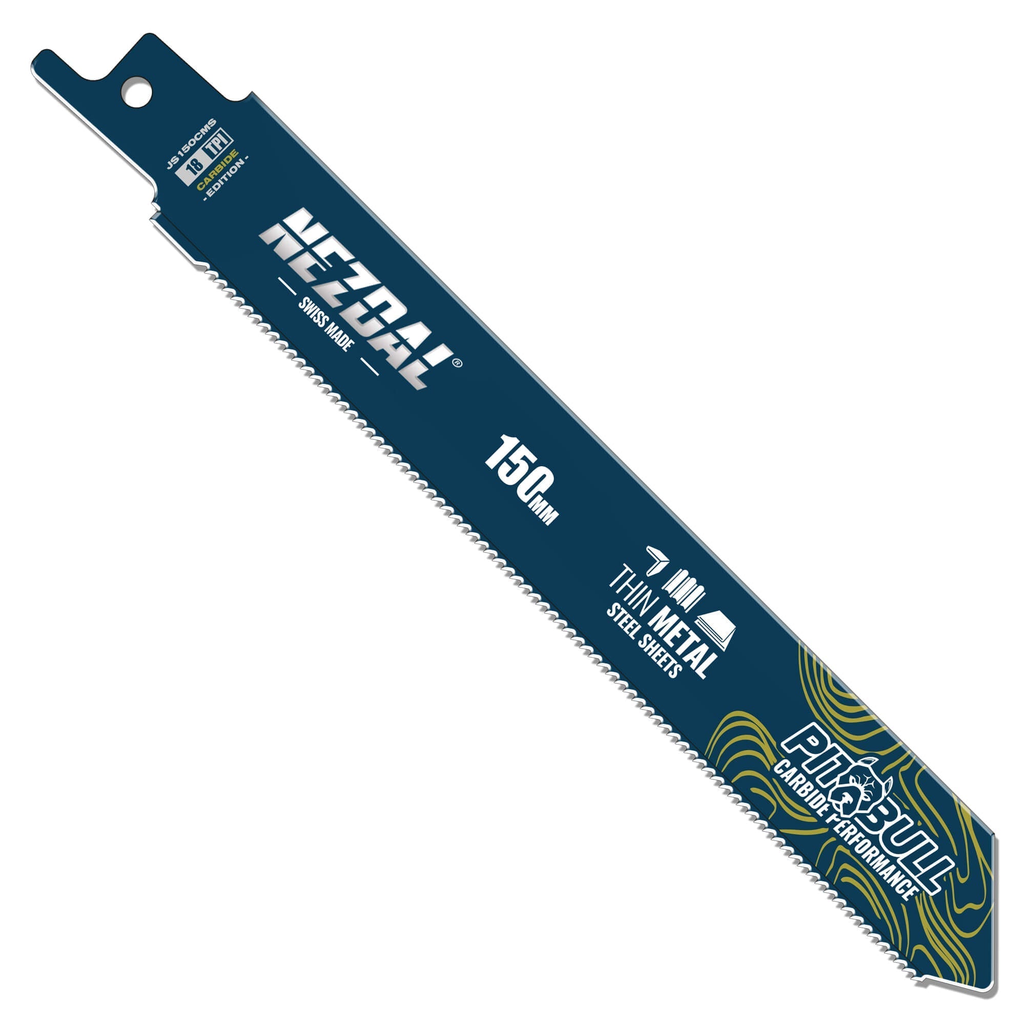 Dünnblech, Bleche | Superfeine Schnittqualität | 150mm | 50X Lebensdauer | Carbide Performance | Säbelsägeblatt