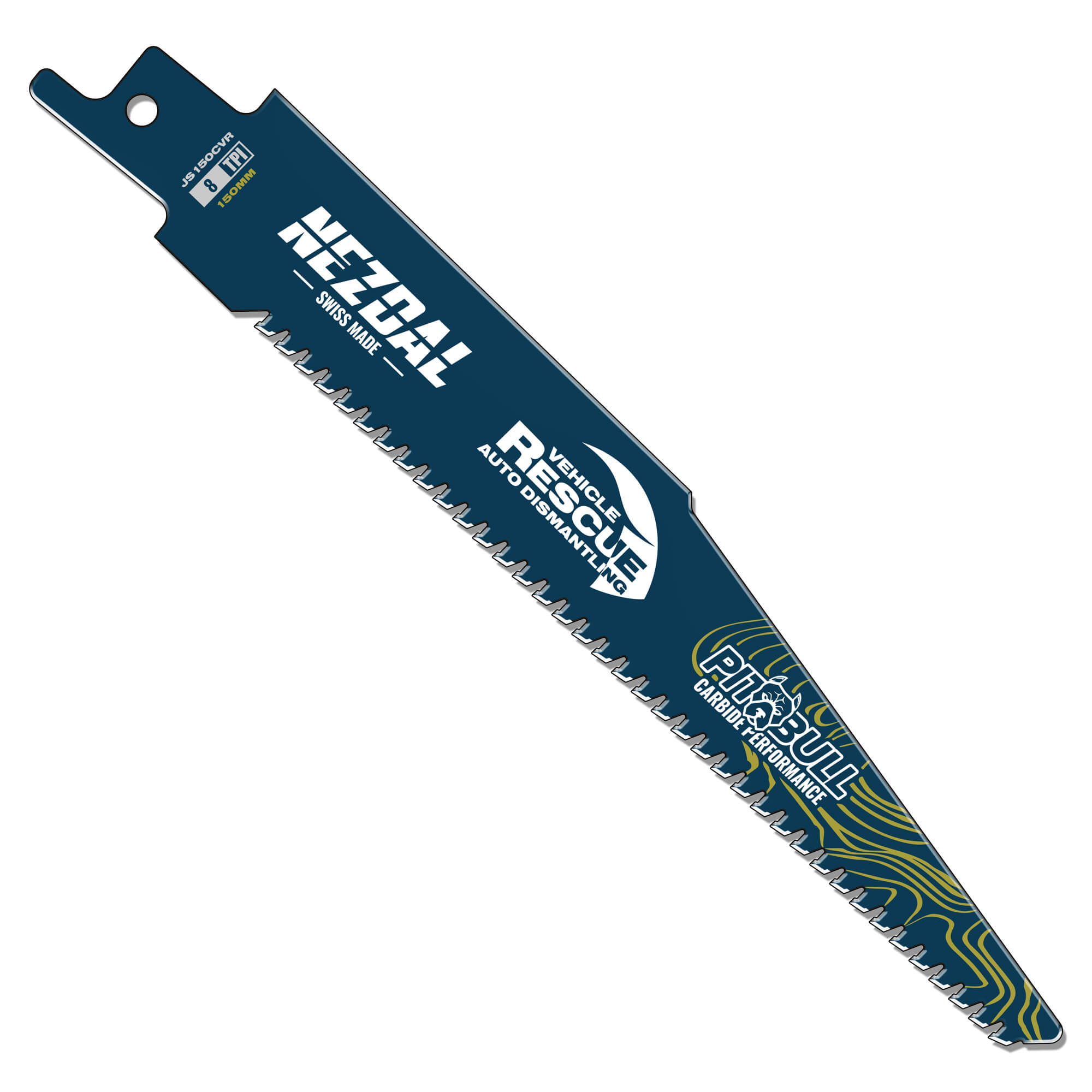 Fahrzeugrettung | Fahrzeugstahl | 150mm | 50X Lebensdauer | Carbide Performance | Säbelsägeblatt