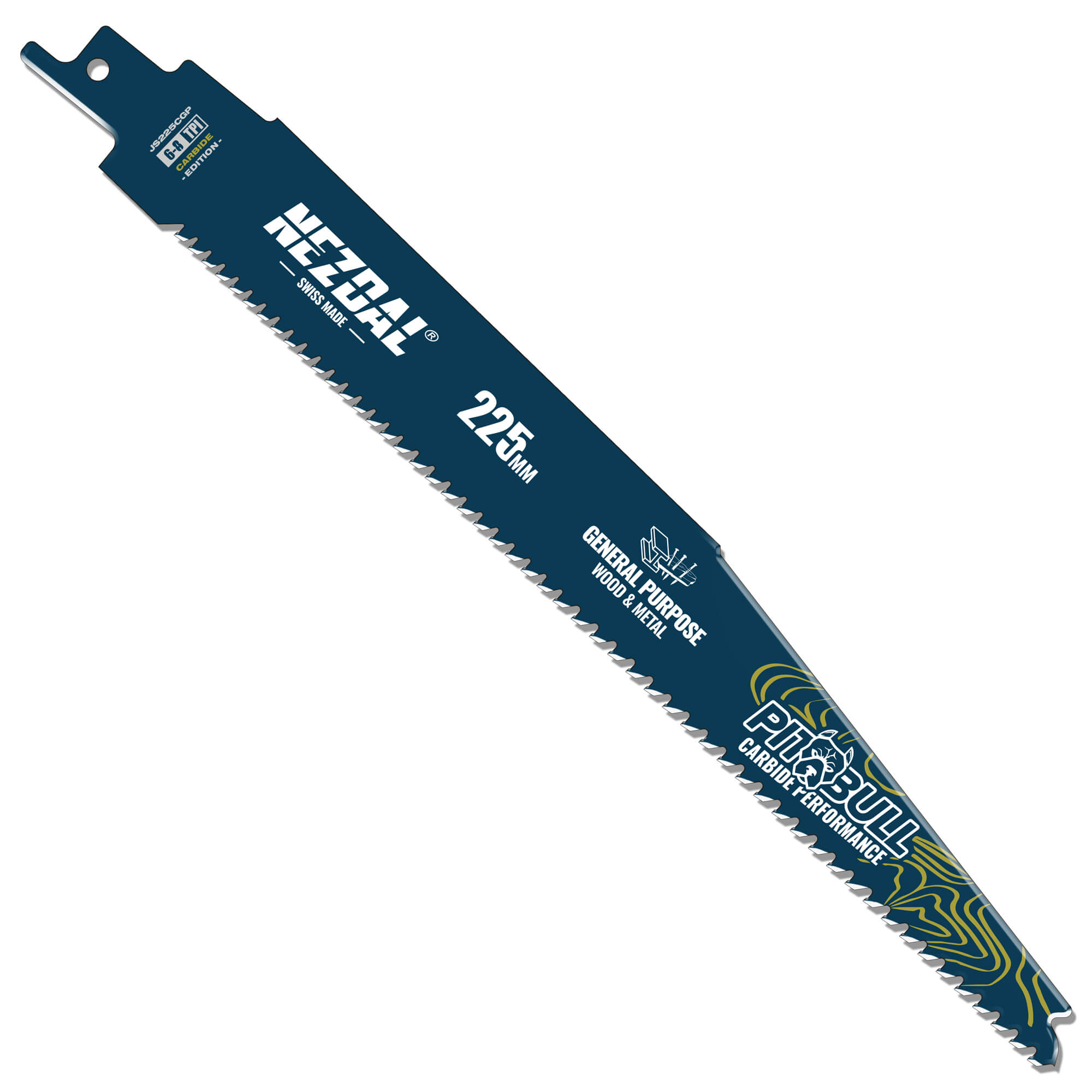 Universell | Multimaterial | 225mm | 50X Lebensdauer | Carbide Performance | Säbelsägeblatt