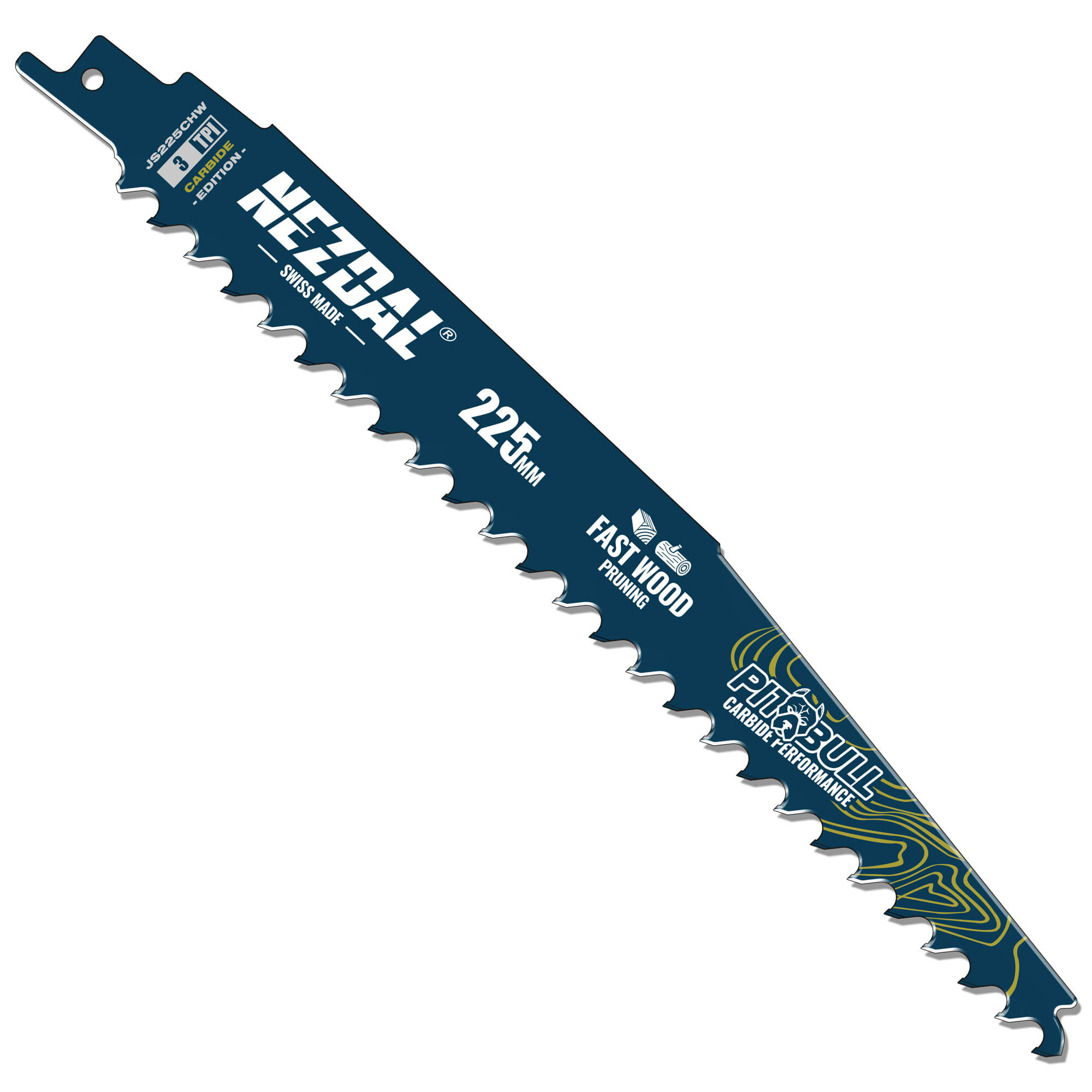 Hartes Holz, Wurzeln, Äste | 225mm | 50X Lebensdauer | Carbide Performance | Säbelsägeblatt