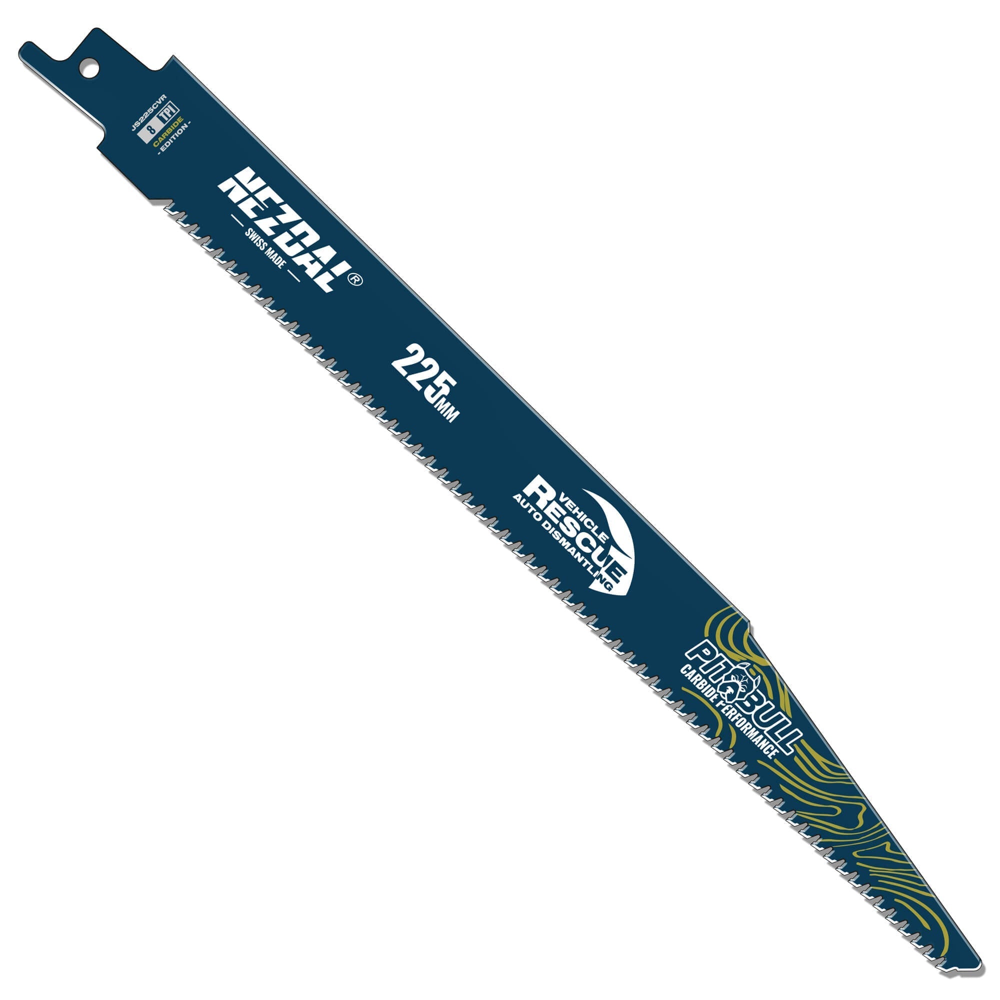 Fahrzeugrettung | Fahrzeugstahl | 225mm | 50X Lebensdauer | Carbide Performance | Säbelsägeblatt
