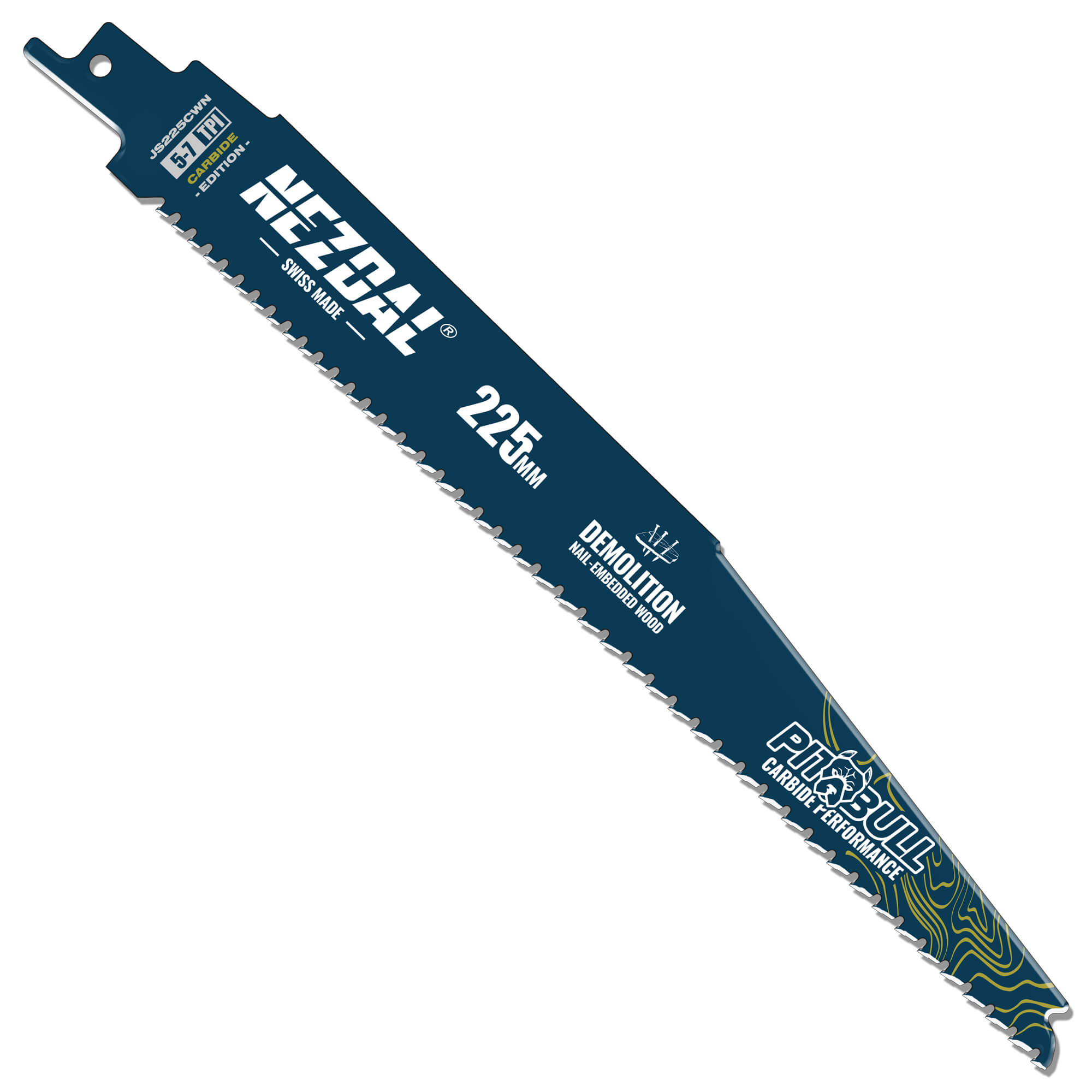 Demolition | Holz & Metall | 225mm | 50X Lebensdauer | Carbide Performance | Säbelsägeblatt