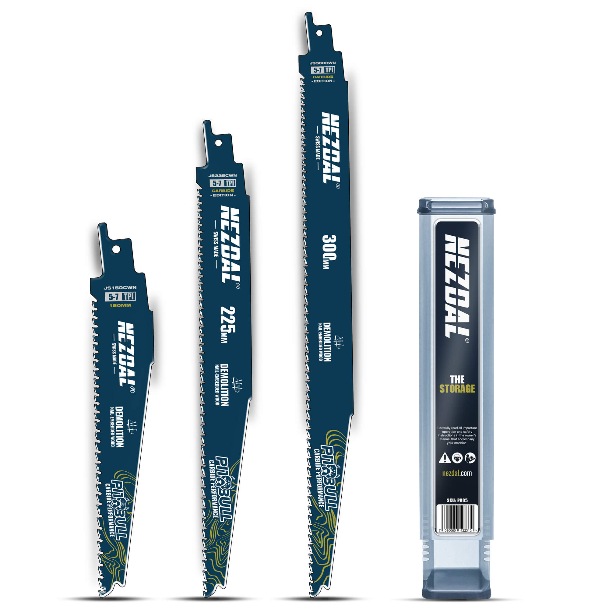 Demolition | Holz & Metall | 50X Lebensdauer | Carbide Performance | 3 Stk. | Inkl. Aufbewahrungsbox