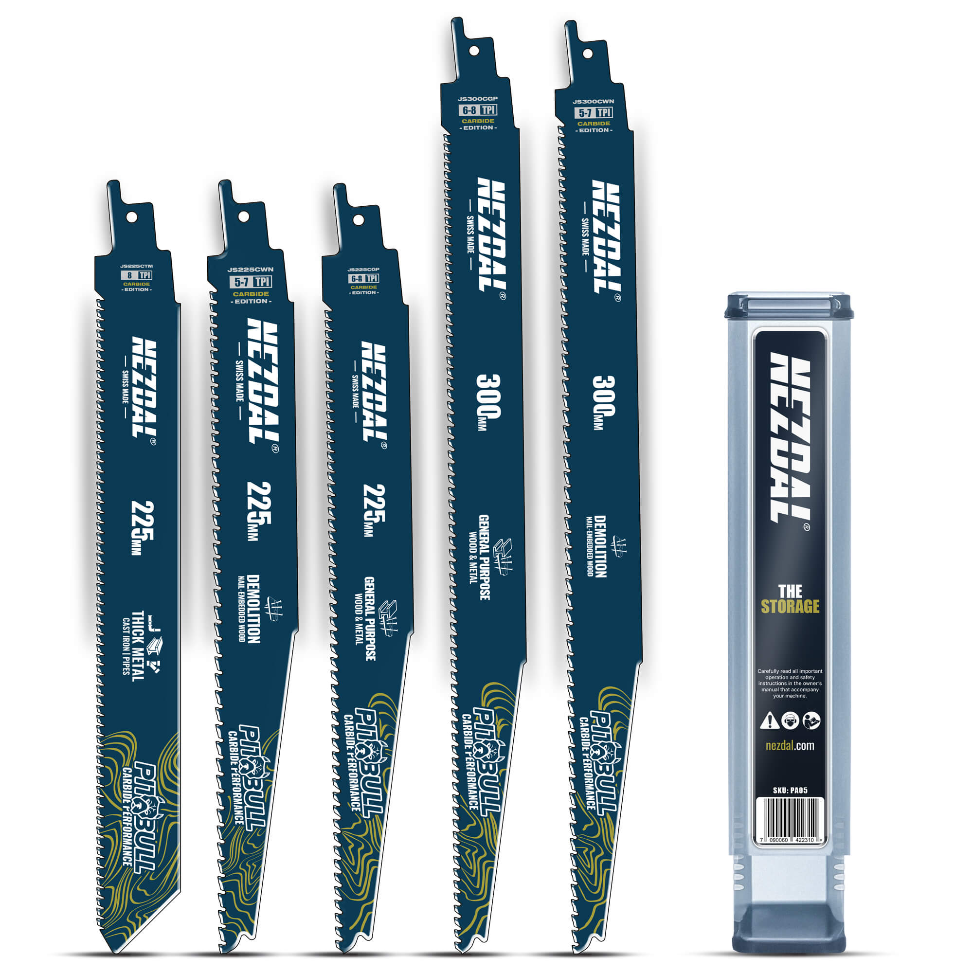 Zimmermanns Favoriten | Demolition, Multimaterial, Metall | 50X Lebensdauer | Carbide Performance | 5 Stk. | Inkl. Aufbewahrungsbox