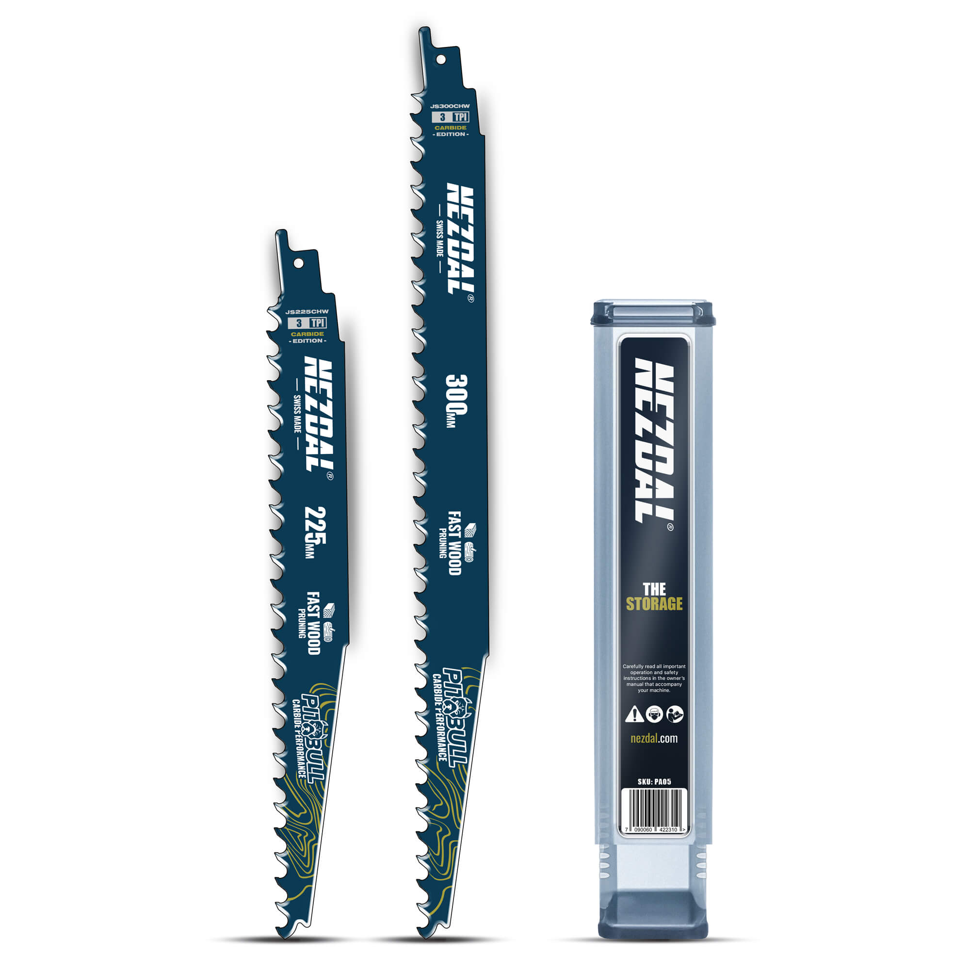 Hartes Holz, Wurzeln, Äste | 50X Lebensdauer | Carbide Performance | 2 Stk. | Inkl. Aufbewahrungsbox