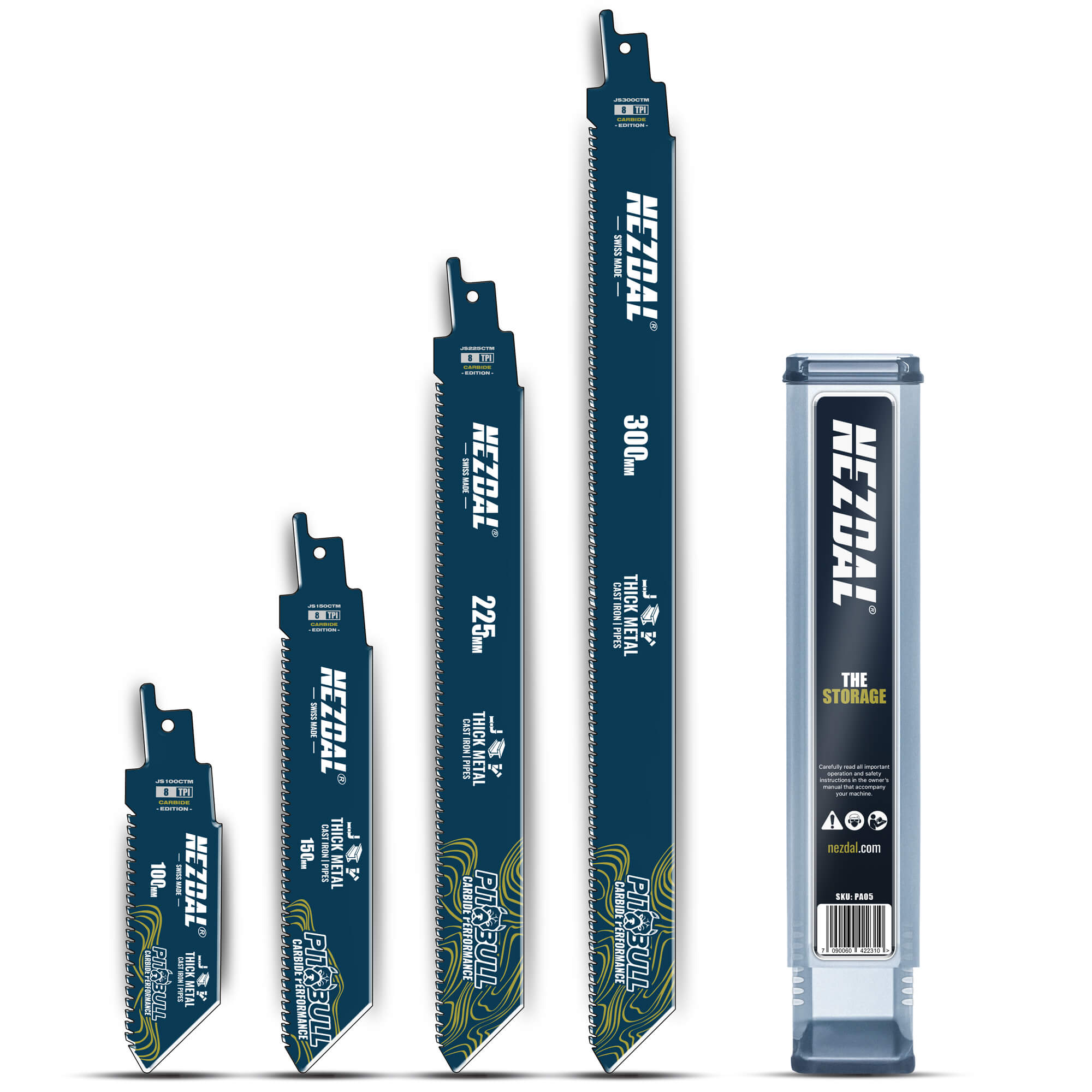 Dickblech | 50X Lebensdauer | Carbide Performance | 4 Stk. | Inkl. Aufbewahrungsbox