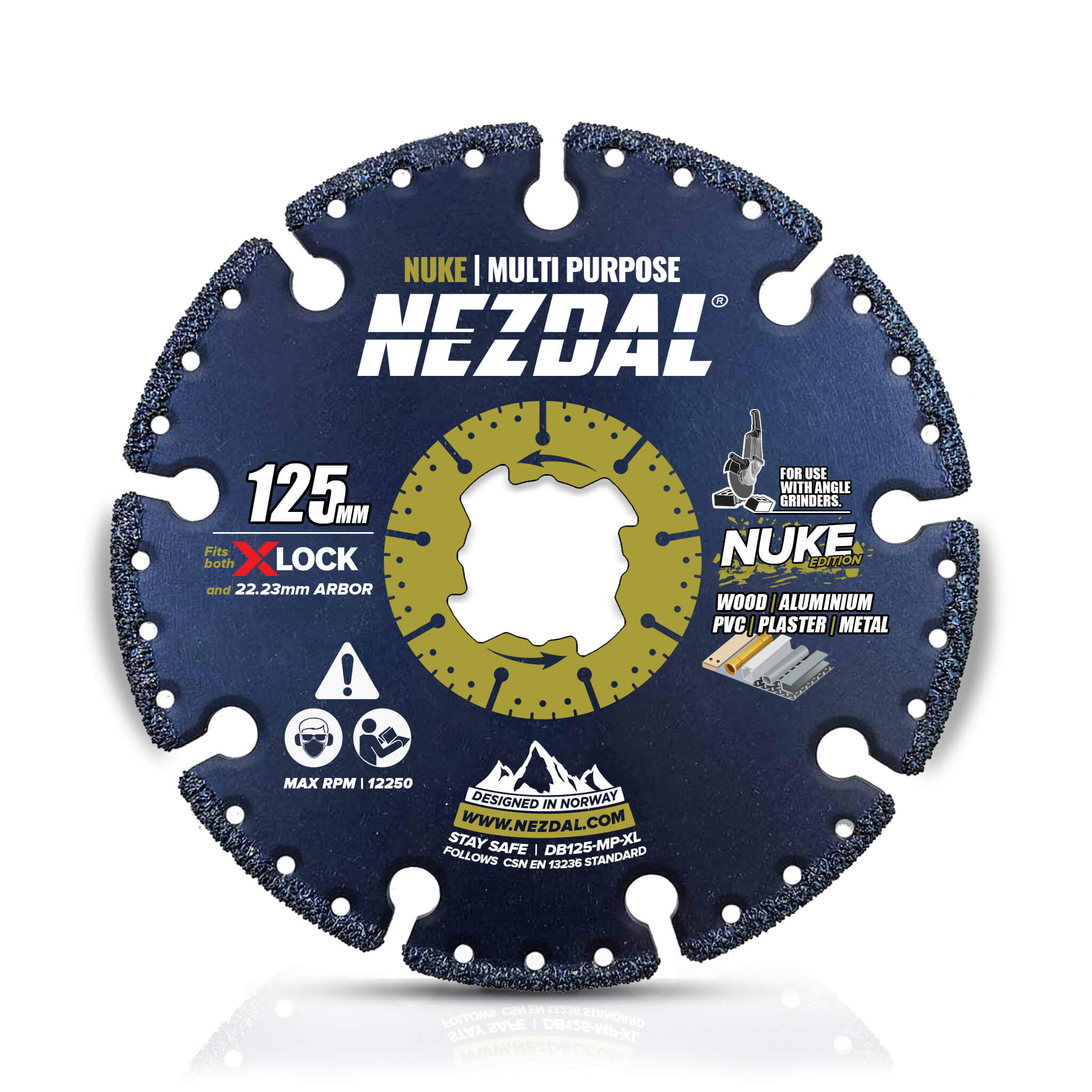 125mm diamond blade cutting disc for angle grinder for cutting wood, plastic, aluminum, composite, metal etc.